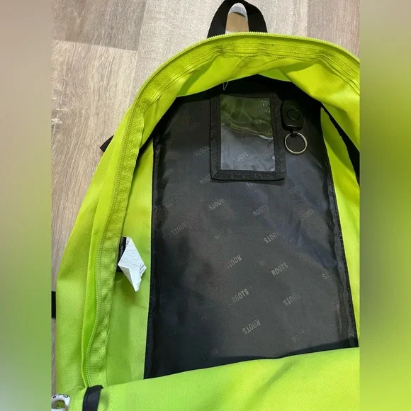 Roots Embroidered Neon Backpack - Picture 4 of 6